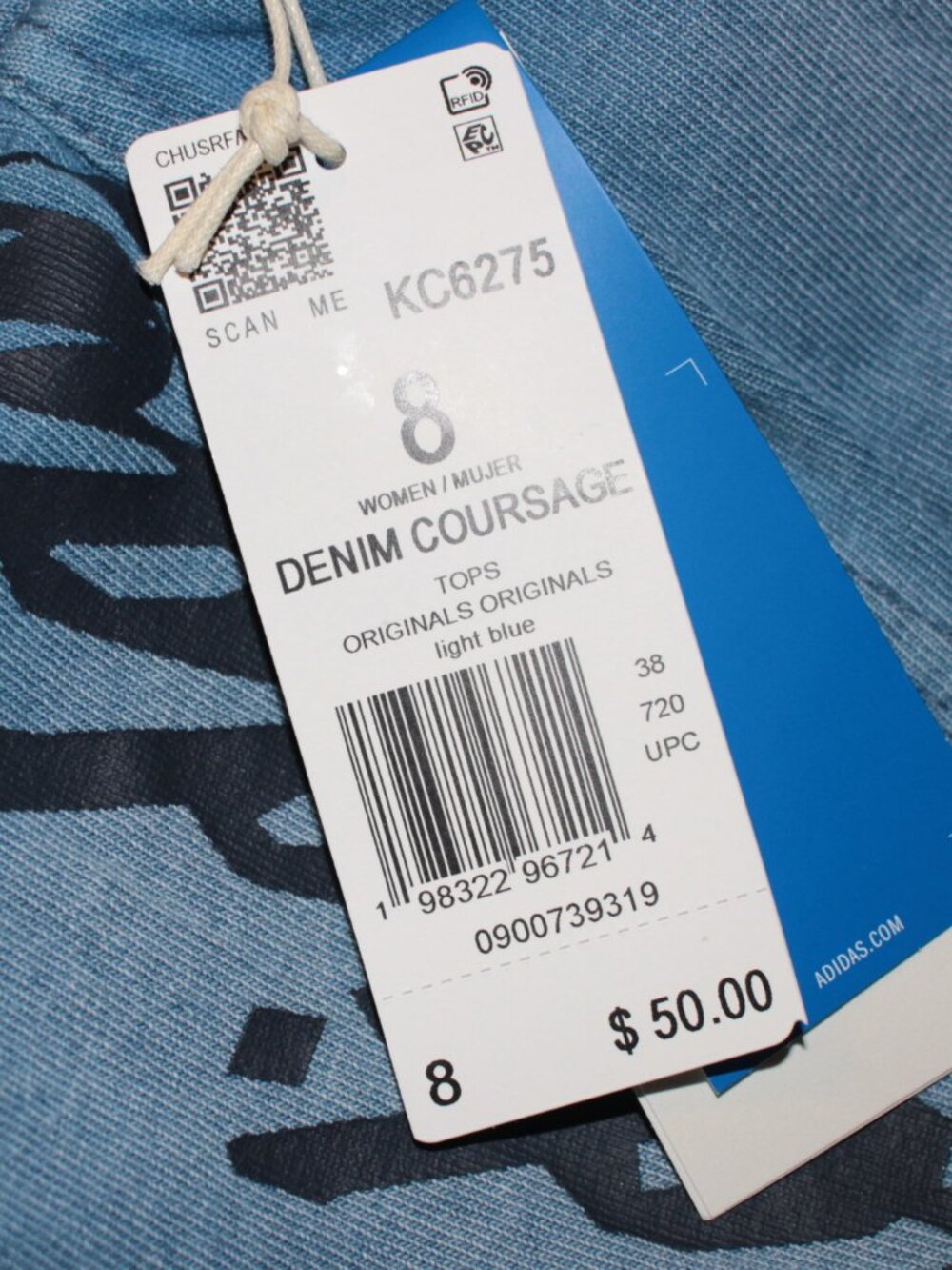 NWT Adidas Originals GFX Coursage Top Size 8 - Picture 9 of 12
